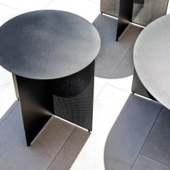 Sgabello Nero Rotondo Sezioni