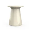 Sgabello Oriental in ceramica smaltata Craquelet Ice