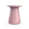 Sgabello Oriental in ceramica smaltata Craquelet rosa