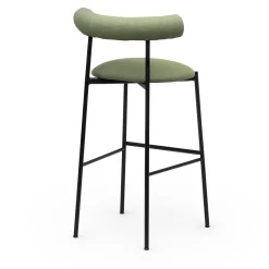 Sgabello Pampa SG-80 verde e nero di Studio Pastina