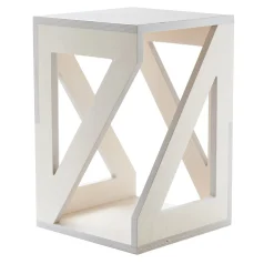 Sgabello Pitagora White di Antonio Saporito