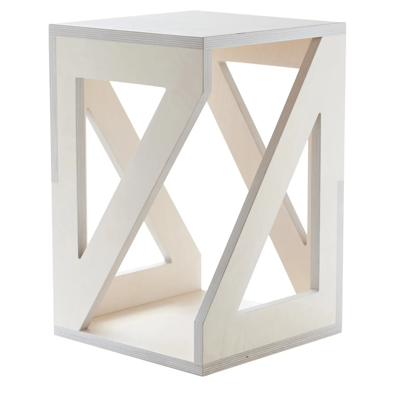 Sgabello Pitagora White di Antonio Saporito