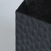 Sgabello Quartus III nero intagliato