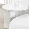 Sgabello Rotondo Bianco Sezioni