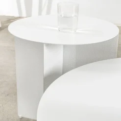Sgabello Rotondo Bianco Sezioni