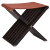 Sgabello Roxy in pelle cognac