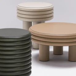 Sgabello Scala Round verde scuro