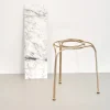 SGABELLO SCULTOREO FLOW IN ORO