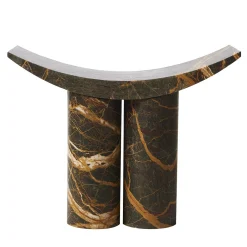 Sgabello scultoreo in marmo Gamma Moroccan Port Laurent