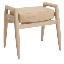 Sgabello Seth in rafia camel della Collezione Riviera