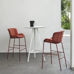 Sgabello Skin Red di Giacomo Cattani