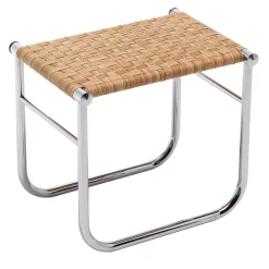 Sgabello 9 Tabouret in Rattan di Charlotte Perriand