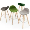Sgabello Ted Forest-Green di Basaglia + Rota Nodari