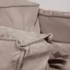 Sibylia Beige Leather Armchair