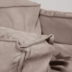 Sibylia Beige Leather Armchair