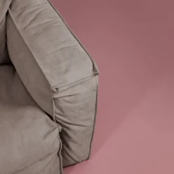 Sibylia Beige Leather Armchair