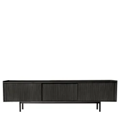 Sipario Credenza bassa a 3 ante in frassino nero