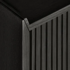 Sipario Credenza bassa a 3 ante in frassino nero