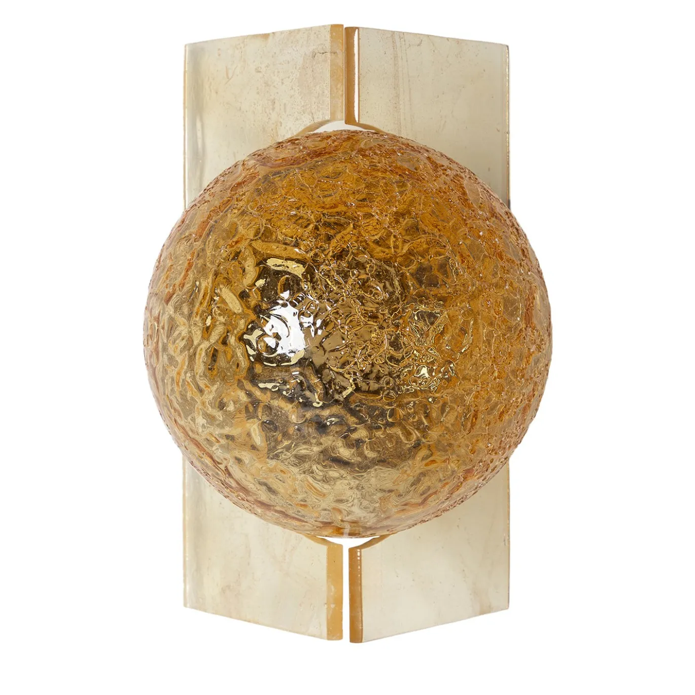 Soffio Lampada da parete Amber Craquelé in vetro