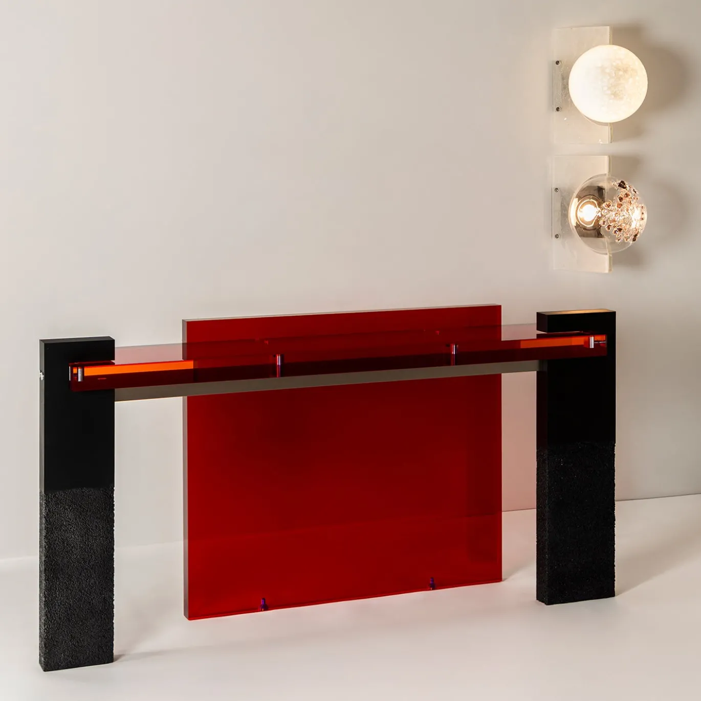 Soffio Lampada da parete Amethyst Cotisso in vetro