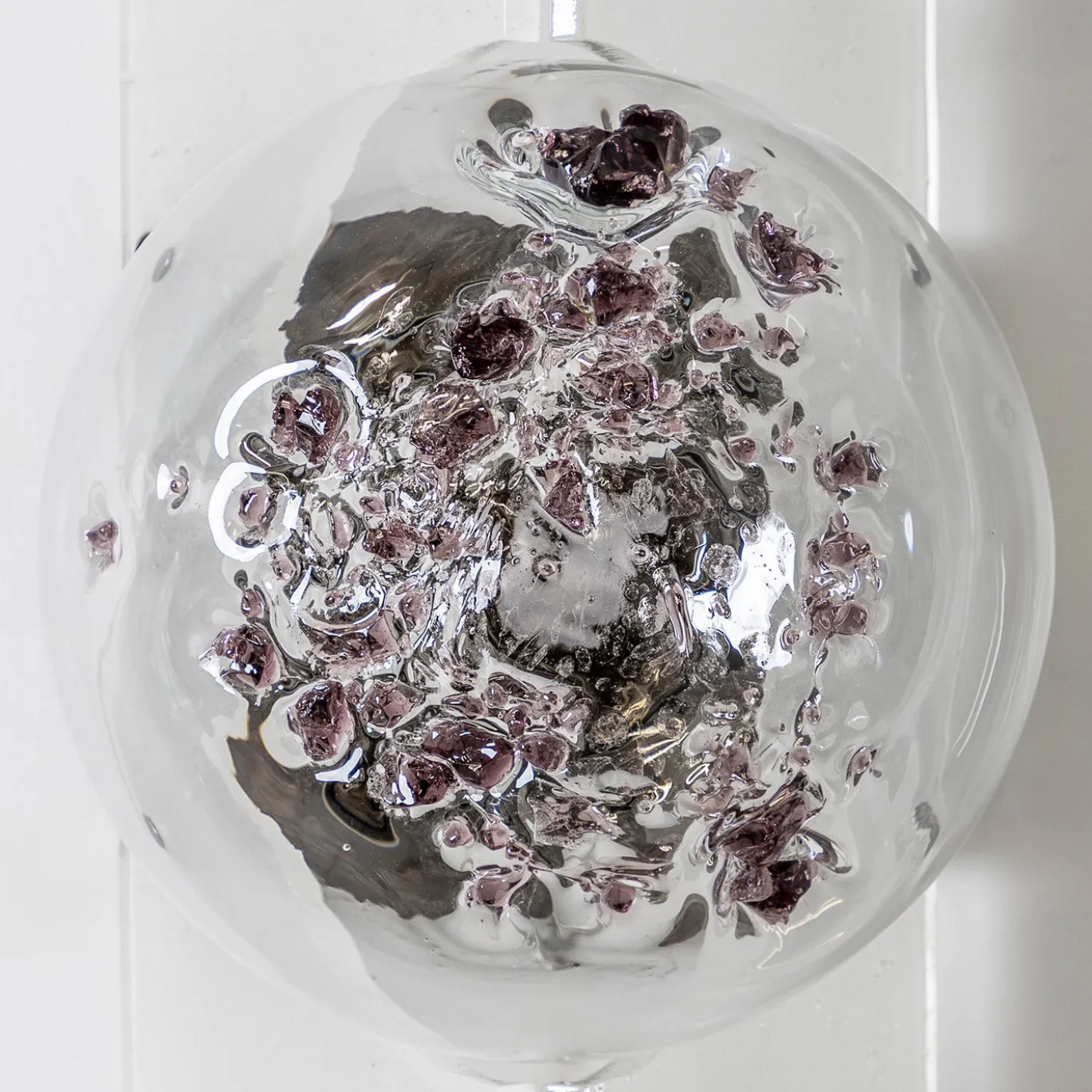 Soffio Lampada da parete Amethyst Cotisso in vetro