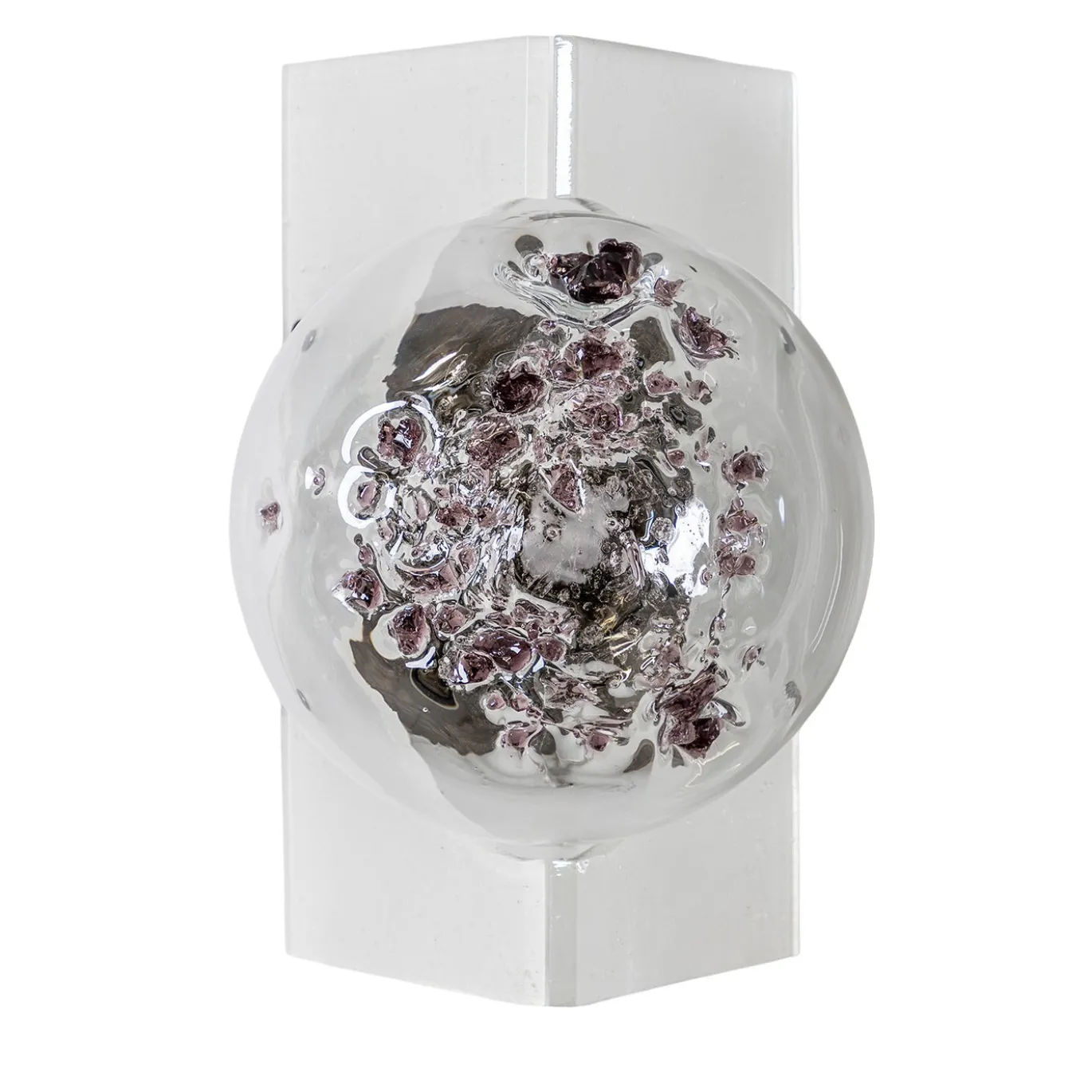 Soffio Lampada da parete Amethyst Cotisso in vetro