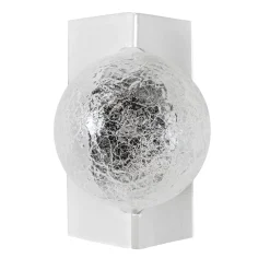Soffio Lampada da parete Transparent Craquelé in vetro
