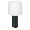 Solferino Piccola lampada da tavolo in marmo verde del Guatemala