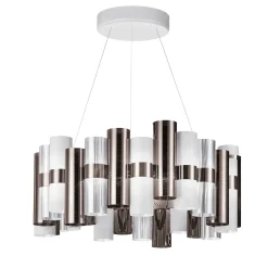 Sospensione La Lollo Large Pewter/White di Lorenza Bozzoli