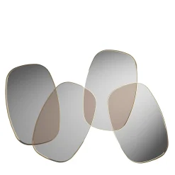 Specchi multipli da parete in ottone