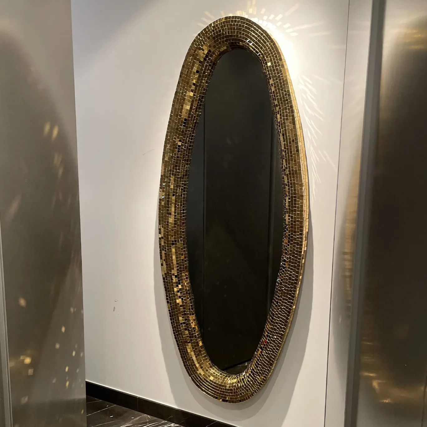 Specchio a parete Atollo Gold