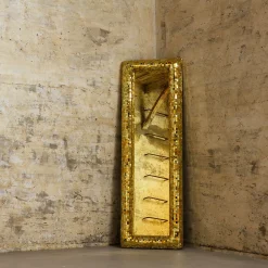 Specchio a parete Bombato Gold