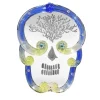 Specchio Blue Pop Skull di Bradley Theodore