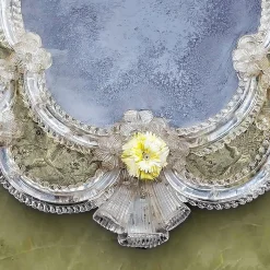 Specchio Ca' Venezia in Vetro di Murano Argento