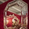 Specchio da muro Salviati ottagonale in argento
