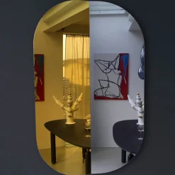 Specchio da parete Bent S di Matteo Zorzenoni