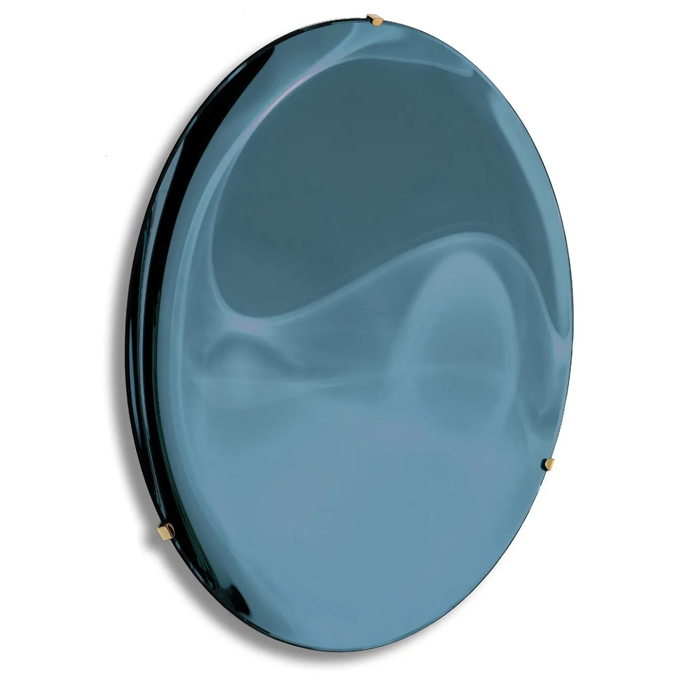 Specchio da parete concavo Coppa 110 Blu Cina