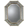 Specchio da parete Girasol ottagonale argento