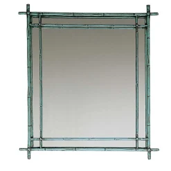 Specchio da parete in bambù