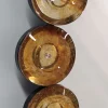 Specchio da parete in vetro di Murano Goccia Ambra
