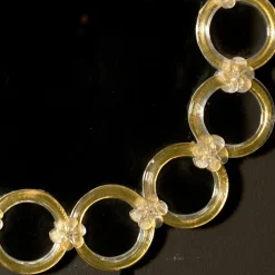 Specchio da parete in vetro veneziano Anello