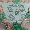 Specchio da Parete London Veneziano Verde in Vetro di Murano