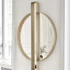 Specchio da parete Max in ottone satinato