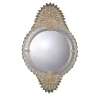 Specchio da parete Queen con foglia d'oro