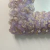 "Specchio da parete rettangolare "Roseto Glicine Oro