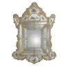 Specchio da parete Rex con foglia d'oro