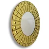Specchio da parete rotondo Mida in oro
