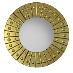 Specchio da parete rotondo Mida in oro