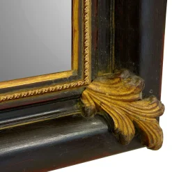 Specchio da parete Salvator Rosa in ebano e oro