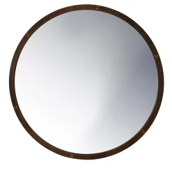 specchio da parete ublo in rovere nero